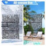 Metal Privacy Screens and Plastic Panels with Free Standing, Freestanding Outdoor Indoor Privacy W1859P215052