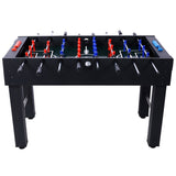 ZNTS 54-Inch Hurricane Foosball Table for Family Game Rooms with Light Cherry Finish, Analog Scoring and W465P164160