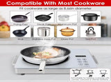 3500W Electric Single Burner Cooktop 110V - Rapid Heating Hot Plate with 4 Preset Modes 81528283