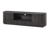 64-Inch Wavy TV Stand, Rounded Sideboard, Storage Cabinet, Wooden Vertical Stripe Cabinet for Living W1162P309020