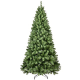 Artificial 9ft Green LED-lit Christmas Tree with 1930PVC Mixed Branch Tips,Hinged Premium & Foldable 69302809