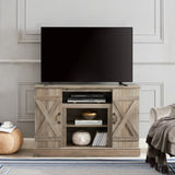 American retro TV Stand Farmhouse Classic Media TV Stand Antique Entertainment for TV up to 50" with W2275P210013