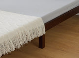 Basic bed frame brown Queen 206*151*30.5cm wooden bed 60287616