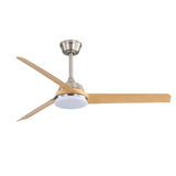 52 Inch Ceiling Fan with 22W LED Light and Remote Control 5 ABS Blades for Living Room W934P230528