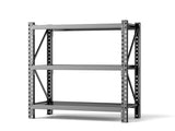 3-Tier Industrial Shelving Rack - 47in, Heavy Duty Steel Shelving Unit Adjustable, 51.2" W*23.6" W1831P245696