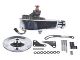 Power Steering Pump and 1 Groove Keyway Pulley with Bracket Kit Fit for Small Block Chevy 265 283 83176925