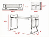 Gray Foldable Garden Kneeler and Seat Heavy Duty 2-in-1 Stool with EVA Pad and Detachable Tool 82842220
