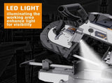 Band Saw with Lightweight Aluminum Base, 10 Amp 5 Inch Deep Cut Bandsaw, Variable Speed Handheld T3177P305061