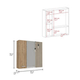 Sines Medicine Cabinet, Four Internal Shelves, Single Door -Pine B20092078