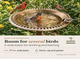 Bronze Bird Bath for Outside, 28 in Pedestal Birdbath 97381586