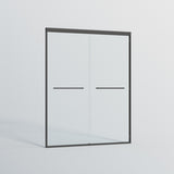 56-60 in. W x 72 in. H Double Sliding Shower Door, Semi-frameless Bypass Bathroom Sliding Door with W1573P239432