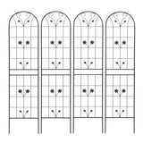 4 Pack Metal Garden Trellis 86.7" x 19.7" Rustproof Trellis for Climbing Plants Outdoor Flower W1586P268043