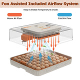 56 Egg Incubator with Automatic Turning & Humidity Control Digital Poultry Hatcher for Chicken, 94302757