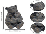 19'' Antique Bronze Mother And Cub Bear Statue, Realistic Animal Figurine Decor, Outdoor Garden W5709P565685