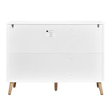 3-door vertical shoe cabinet particle board plastic rattan white frame original wood rattan 17034426
