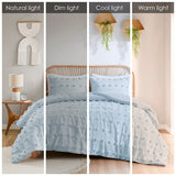 Full/Queen Clip Jacquard Comforter Set B035P203265