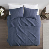 3 Piece Quilt Set Navy Full/Queen B035129034
