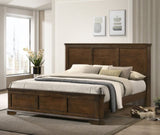 Maderne Traditional 3-Piece Wood Bedroom Set with King Size Panel Bed and Two Nightstands T2574P204908