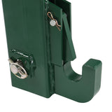 ZNTS 3 Pt Quick Hitch Adapter For Category 1 & 2 W/ Adjustable Bolt Tractor 3000lb,Green 72514488