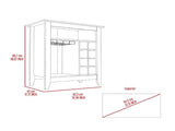 Bar Cabinet, One Open Drawer, One Open Shelf, Carbon Espresso B097133097