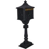 ZNTS Cast Aluminum Mail Box,Postal Box , Mailbox Color Black W46563686