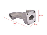 Stainless Steel Exhaust Bend Elbow for Yanmar GM 1GM 2GM 3HM 3YM30 3HM35F 2GMF 3HMF 128370-13610 59144682