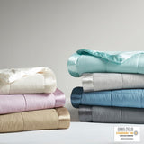 Oversized Down Alternative Blanket with Satin Trim B03598527