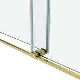 60*76" Frameless Double Sliding Shower Door, Double Shower Door, 3/8 SGCC Tempered Glass, T3177P320590