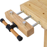 55-Inch Wood Workbench - Wooden Workbench for Garage Workshop and Home, with Bar Clamps Set 24 inch 93079280