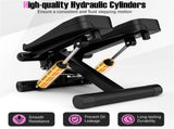 Mini Full Body Stepper - Resistance Bands Included, Adjustable Intensity, LCD Tracker 74668921