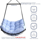 Hammock Chair Swing with Cushion - Outdoor Indoor Hanging Hammock Chair for Patio, Porch, Bedroom, 88037020