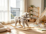 Back and Forth Rocking Horse with Sound Effects, Ride On Horse Toy for 12-36 Months Toddlers, Gray 96552428