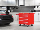 Rolling Tool Chest with 7-Drawer Tool Box with Wheels Multifunctional Tool Cart Mechanic Tool W2660P180063