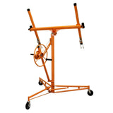 11FT Drywall Lifter Panel Hoist Jack Rolling Caster Construction Lockable 150lbs 98409586