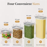 24 Pack Airtight Food Storage Container Set Clear Plastic Kitchen and Pantry Organization Canisters 23164041