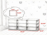 Green 3 Tier Kids Organizer 9 Drawers Storage Unit, for Bedroom, Nursery, Kindergarten, Boys & 10051744