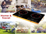 7000W Double Burner Electric Cooktop 110V, 2x3500W Rapid Heating Hot Plate with 4 Preset Modes 10341766