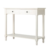 2-Tier Console Table with 2 Drawers Console Tables for, Sofa Table with Storage Shelves, 53777083