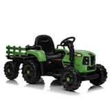 ZNTS Ride on Tractor with Trailer,24V 400W Powered Electric Tractor Toy w/Remote Control,electric car for W1578P194690