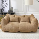 Soft beanbag chair with high resilience foam core for two people. The comfortable square recliner W1996P252275