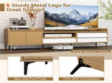 71" Entertainment Center with Drawers & Cabinet, Cable Management TV Console for Living Room 15236372