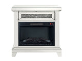 Noralie Mirrored & Faux Diamonds Fireplace B2726P448748