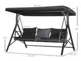 3-Seat Outdoor Porch Swing 13757404