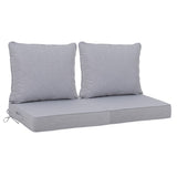 24x24 Inch Outdoor Deep Seat Cushion Set - Waterproof Fade-Resistant Patio Furniture Cushions with W419P290481