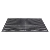 ZNTS Bar Kitchen Industrial Multi-functional Anti-fatigue Drainage Rubber Non-slip Hexagonal Mat 150*90cm 56392233