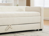 58.27" Wide Modern Upholstered Storage Bench Double Storage Space, Napped fabric Foot Stool W3189P445990