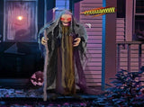 5.3ft Witch with Crutch Halloween Standing Decoration 94364188