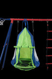 ZNTS XNS092 rinbow colour interesting four function swingset with net swing and face to face metal W1711P208397