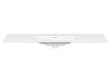 48" Resin Basin for Bathroom, with Undermount Rectangular Double Sinks, 8 inch Faucet Holes, N725P546919K