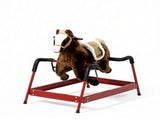 Dark Brown Interactive Kids Ride on Horse Spring Rocking Horse with Sounds, Plush Soft Feel Animal 86854924
